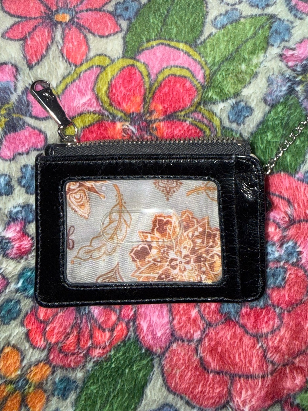 Black Hobo Card Holder Wristlet